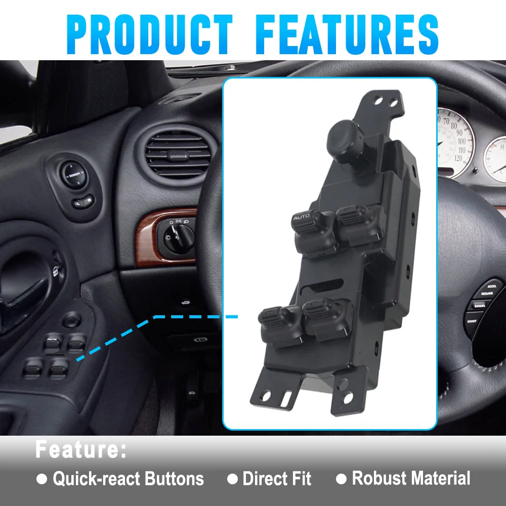 

11pins Car Auto Power Master Window Switch 5026004AA for Chrysler 300M Concorde Sebring Dodge Intrepid Stratus Left Hand Drive