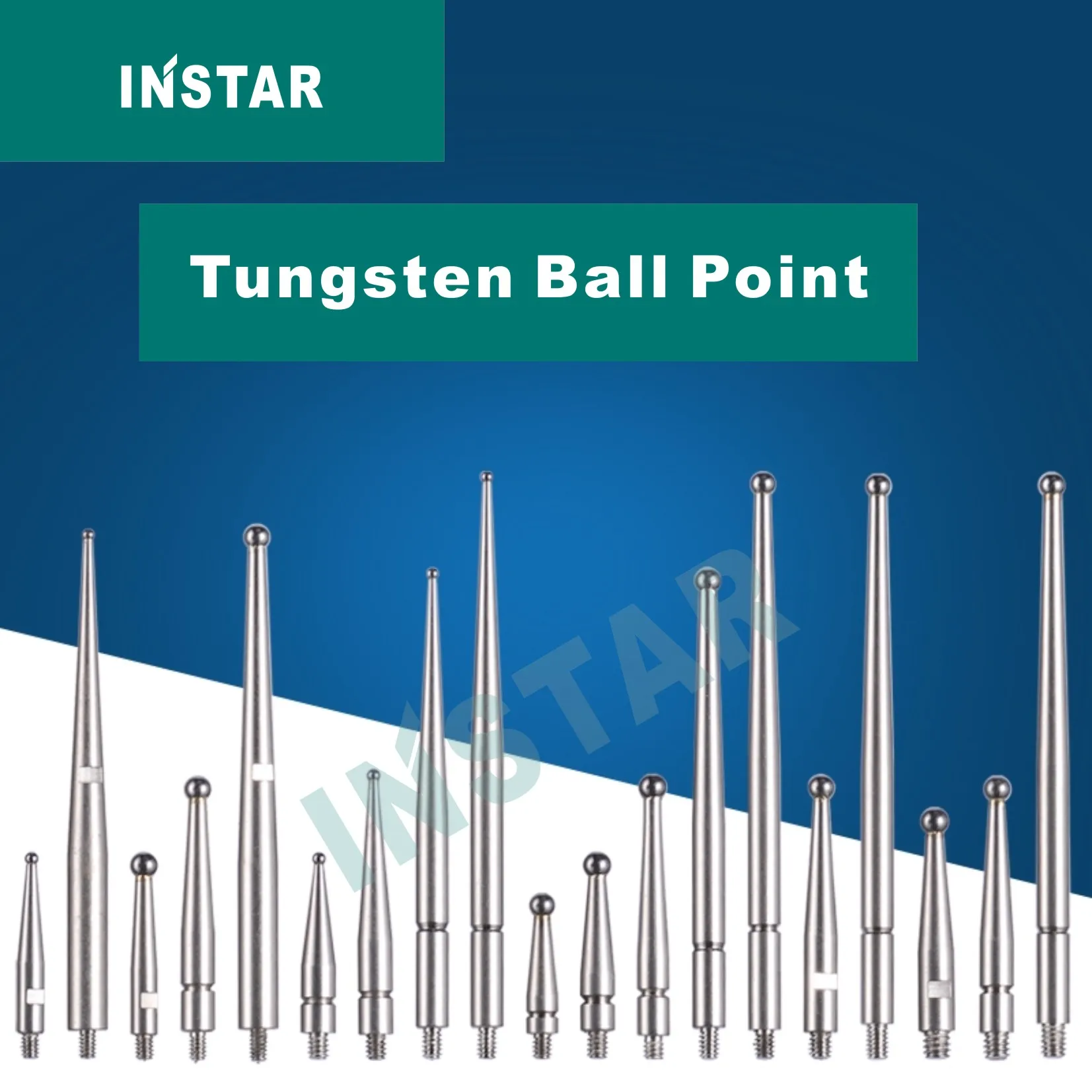 INSTAR Dial Test Indicator Extension Rod TUNGSTEN Tips Probe 0-0.8mm Industrial Quality M1.4 M1.6 Carbide Dial Gage 0-0.002mm