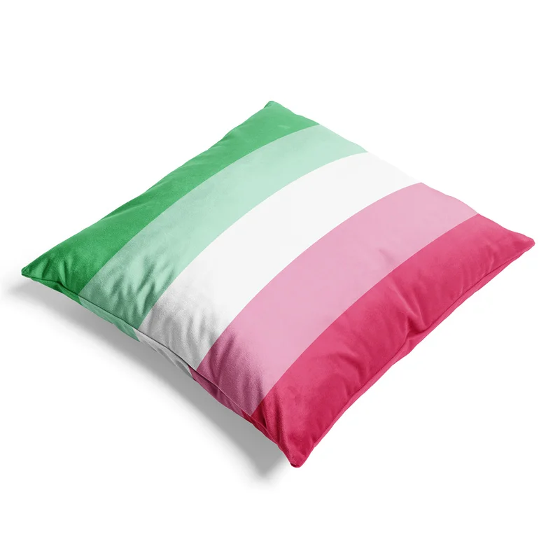 Aertemisi 18 "x 18" abroseksual bendera Kebanggaan pelangi LGBT persegi bantal lempar sarung bantal 45cm x 45cm