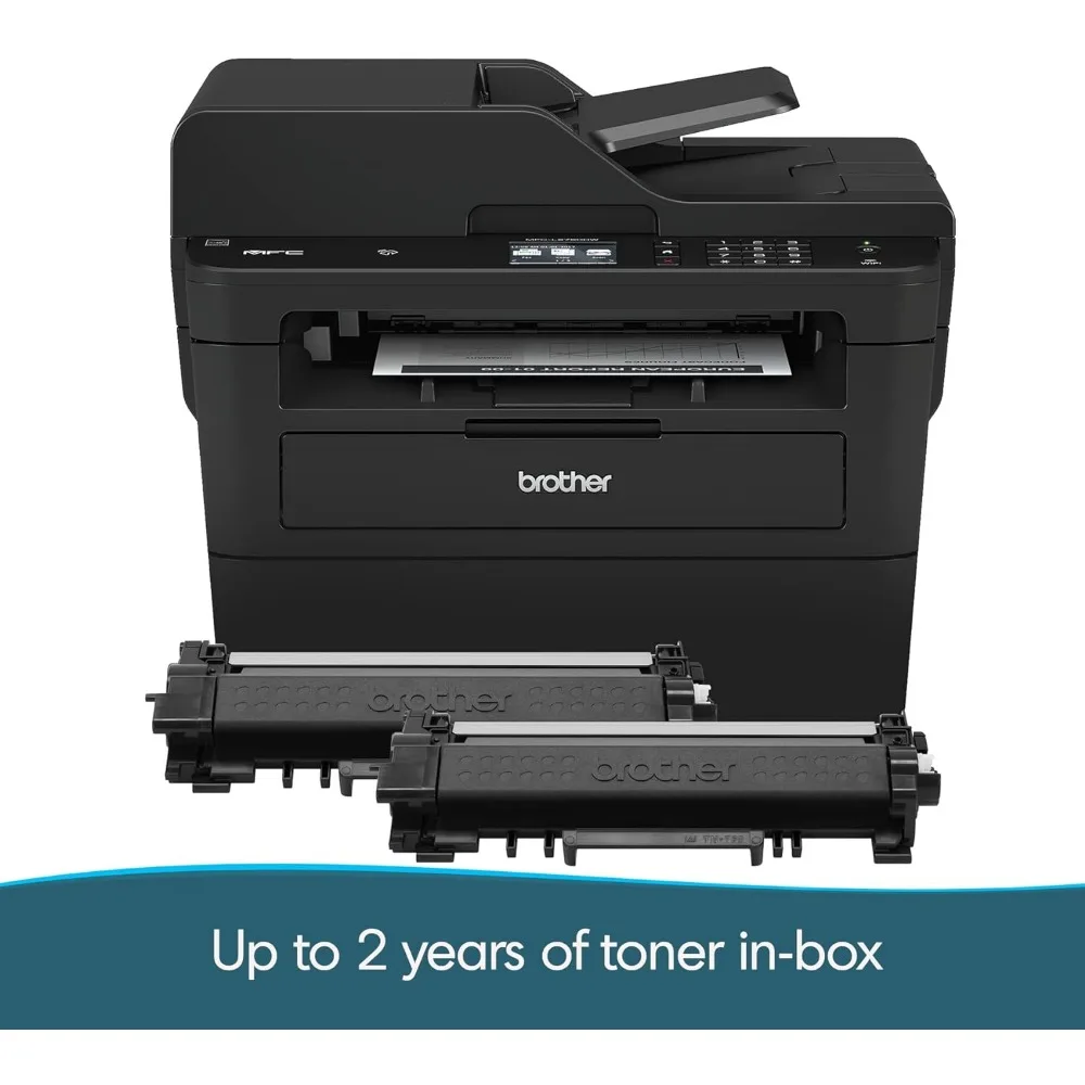 MFCL2750DW Monochrome All-in-One Wireless Laser Printer, Duplex Copy & Scan, Includes 4 Month Refresh Subscription Trial