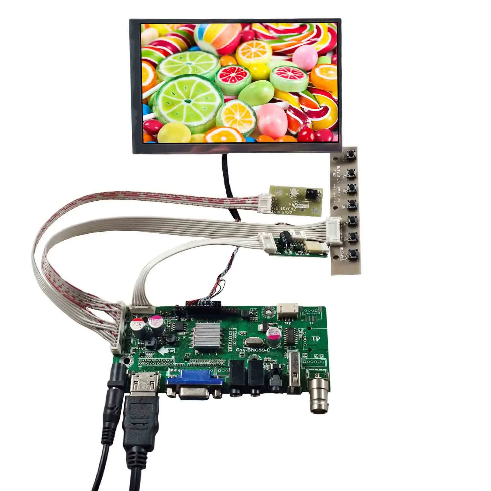 Ips Lcd Display With Hd-Mi Vga 2Av Usb Lcd Controller Board 5.6Inch Ltd056Et3A 1024X600 Small Lcd Display