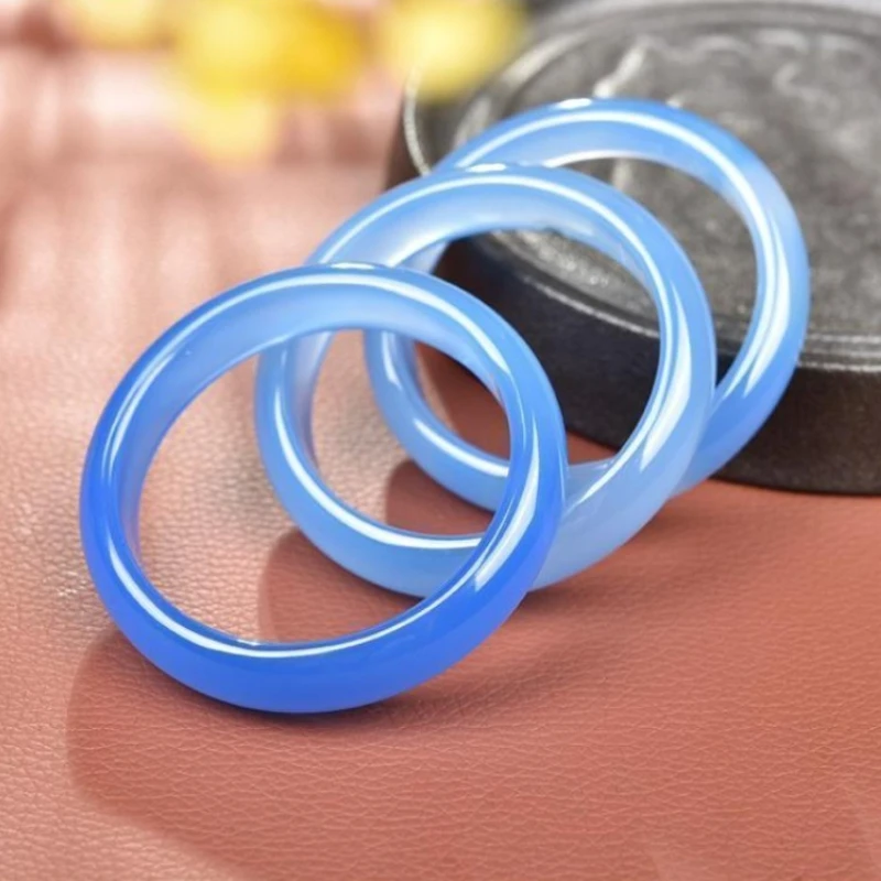 

Natural Blue Agate Bracelet Women's Ice Elegant Versatile Model