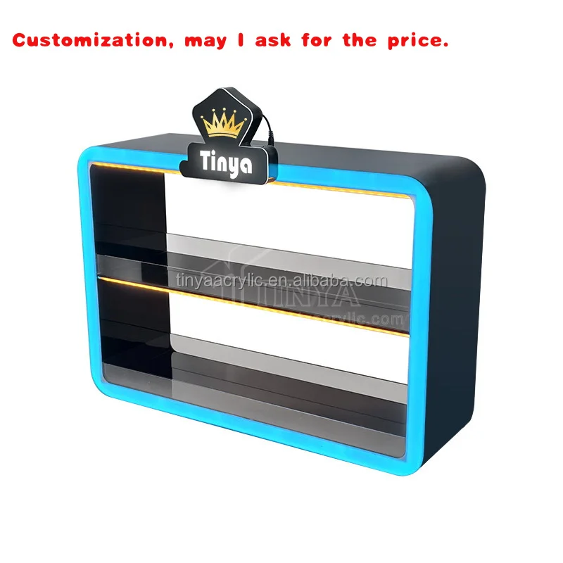 custom.Tinya Factory Customized Led Smoke Shop Display Display Stand Cabinet Display