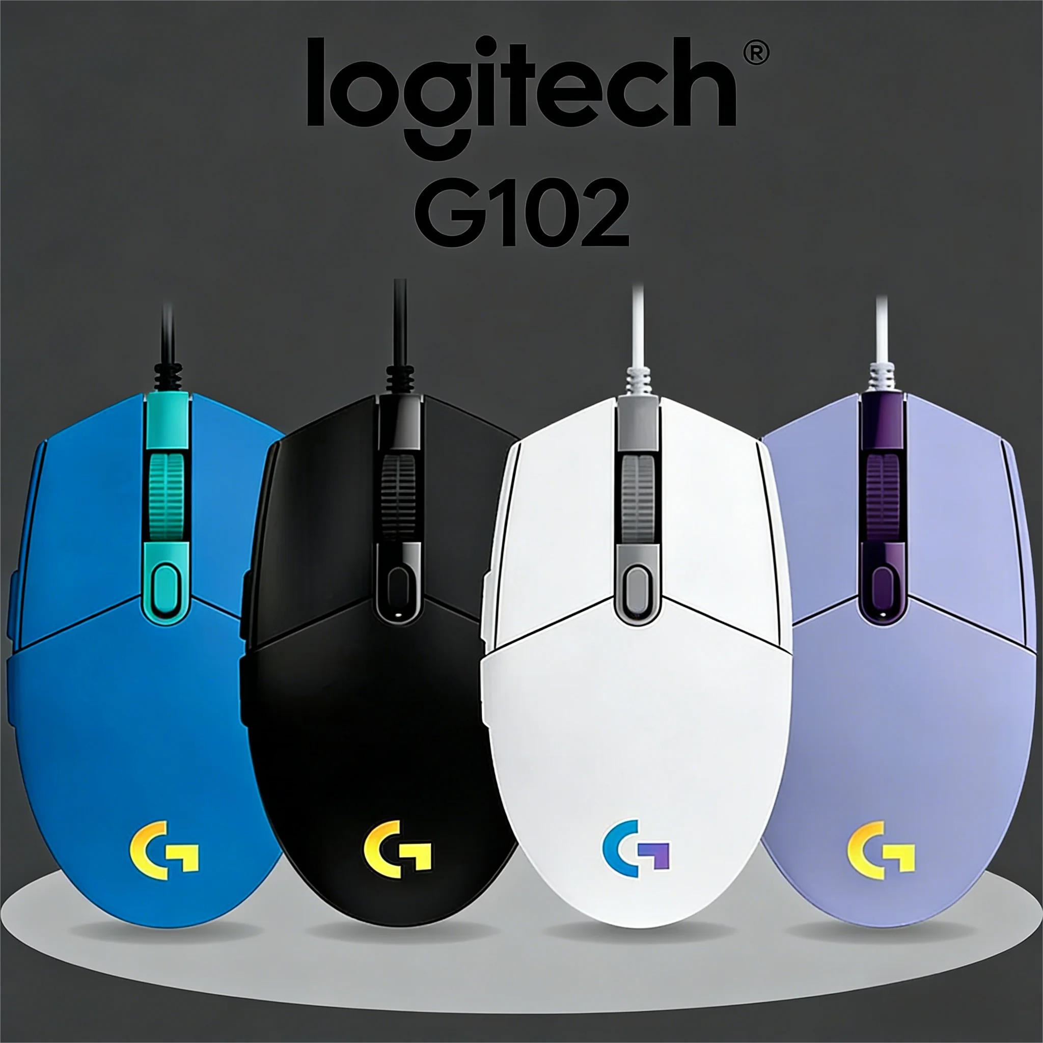 

Logitech G102 2nd Generation Wired Gaming Mouse, RGB Light & Macro Programmable Side Buttons