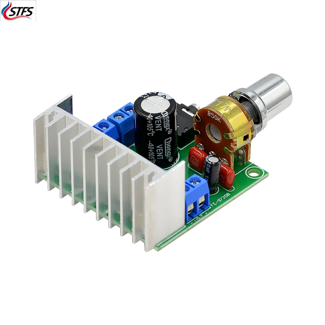 TDA7297 전력 증폭기 보드 전력 증폭기 보드 듀얼 채널 무소음 12V 전력 증폭기 보드 fe-9720b