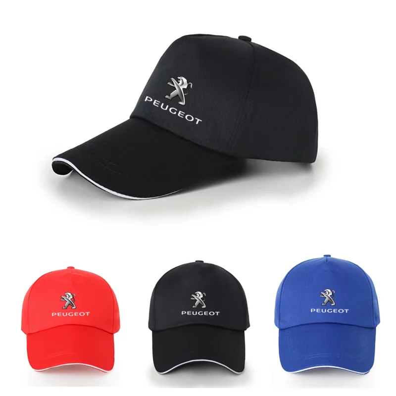 Outdoor Sun hat Baseball Caps Adjustable Snapback hat Hip Hop hat For Peugeot 408 4008 308 3008 Rifter 5008 508 2008 208 301 RCZ