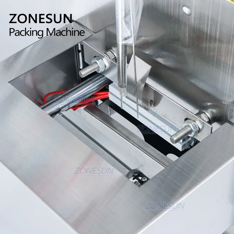 ZONESUN-máquina automática de llenado de salsa de aceite, pasta de chile líquida, condimento de miel, agua, olla caliente, Material, llenado, sellado, embalaje