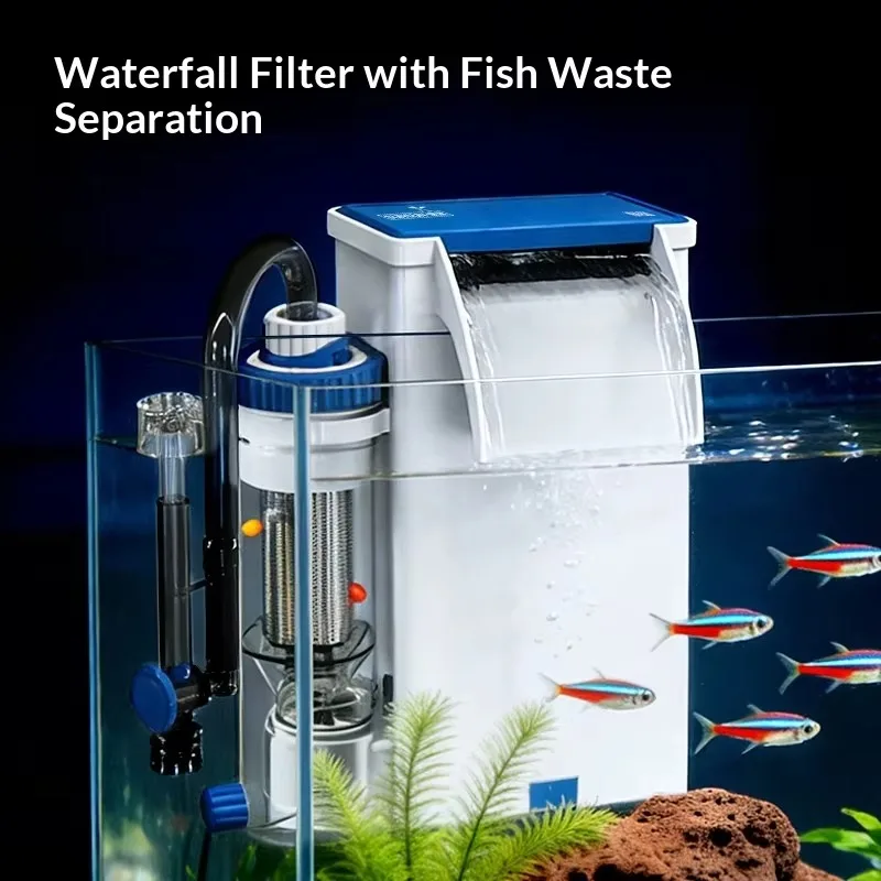 

Indoor Wall-mounted Waterfall Fish Tank Filter Fish Toilet Water Purification Circulation Three-in-one Oxygen Generation