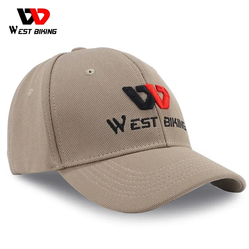 WEST BIKING Spring Summer Base Ball Caps Widen Sun Visor Brim Embroidery Letter Tennis Caps Outdoor Hiking 5 Colors Unisex Hat