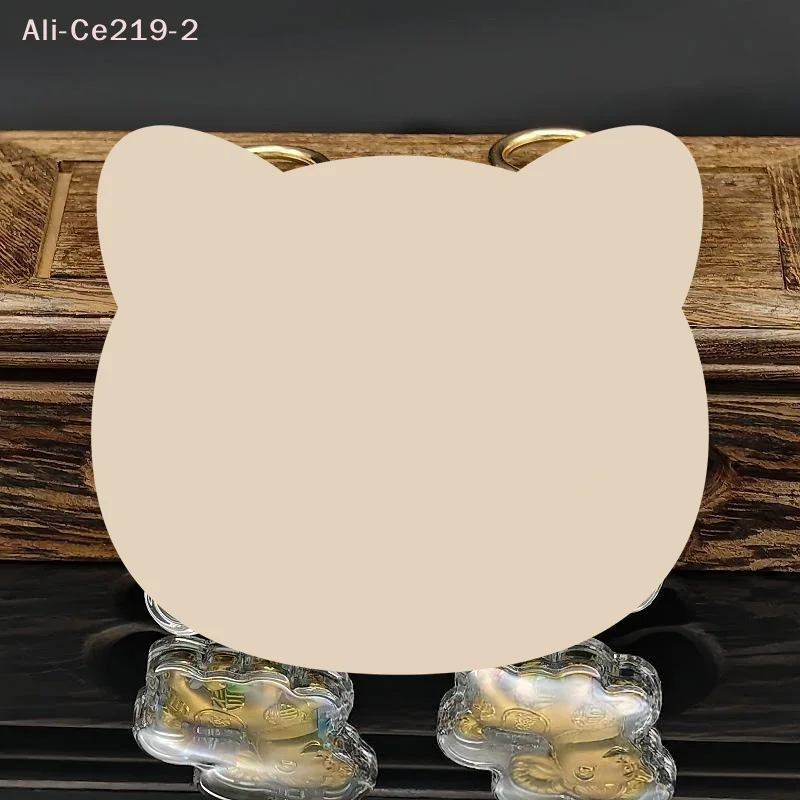 Lucky Charm Imitation Gold Foil Zodiac Sheep Pendant Phone Chain Bag Pendant For New Year Gift Home Car Decoration Supply
