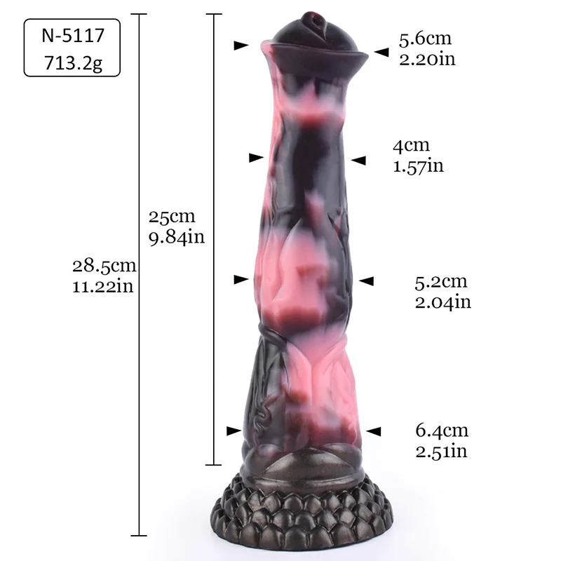 28.5*6.4cm Soft Silicone Large Horse Dildo Realistic Animal Penis Fake Dick Anal Women Masturbator Sex Toys for Ass Masturbation