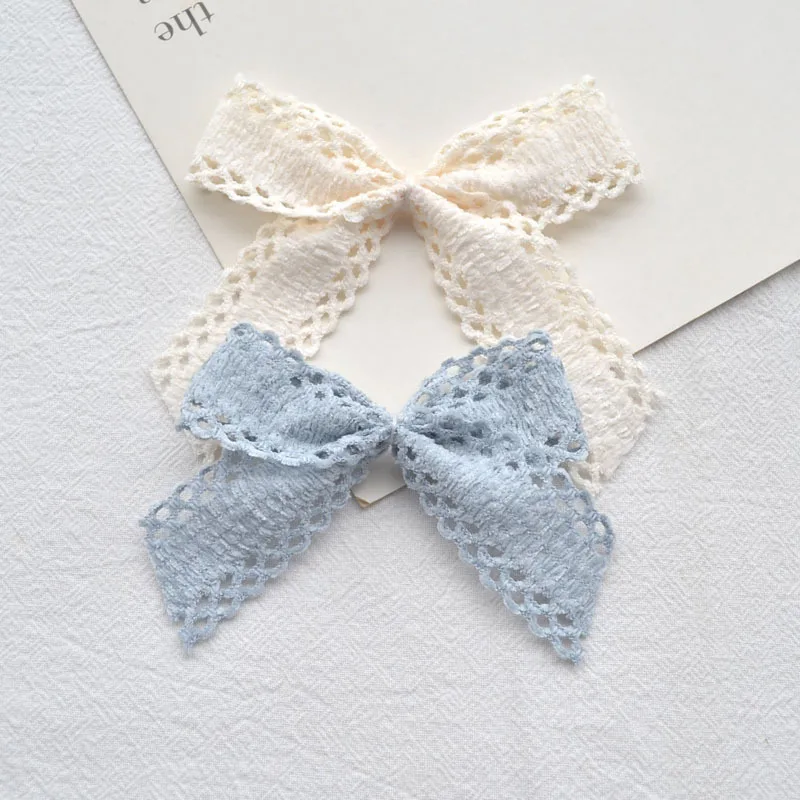 2.5cm Lace Fabric Hollow Polyester Ribbon Handmade Lace 1Yards Bow Hair Clip Material DIY Accessories Sewing lace trim g201