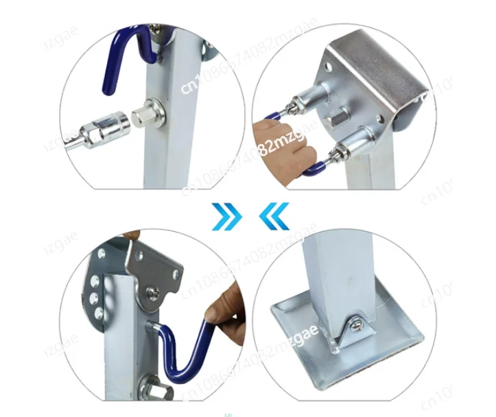 Foldable 90 Degree RV Support Legs Trailer Balance Jacks for Stabilizing Campers and Travel Trailers