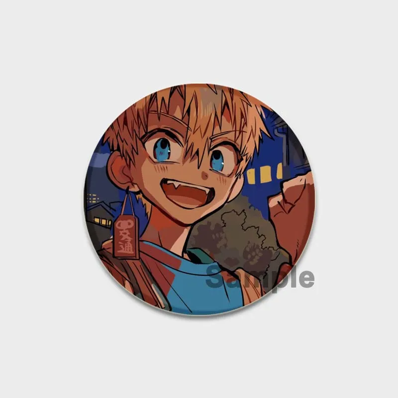 58mm bonito yashiro nene hanako-kun broches anime japonês ícones