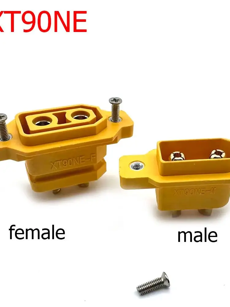 Connecteur de charge de batterie au Lithium XT90NE, fil fixe, tête mâle femelle, Type soudé, plaqué or, Terminal XT90, nouvelle prise d'énergie