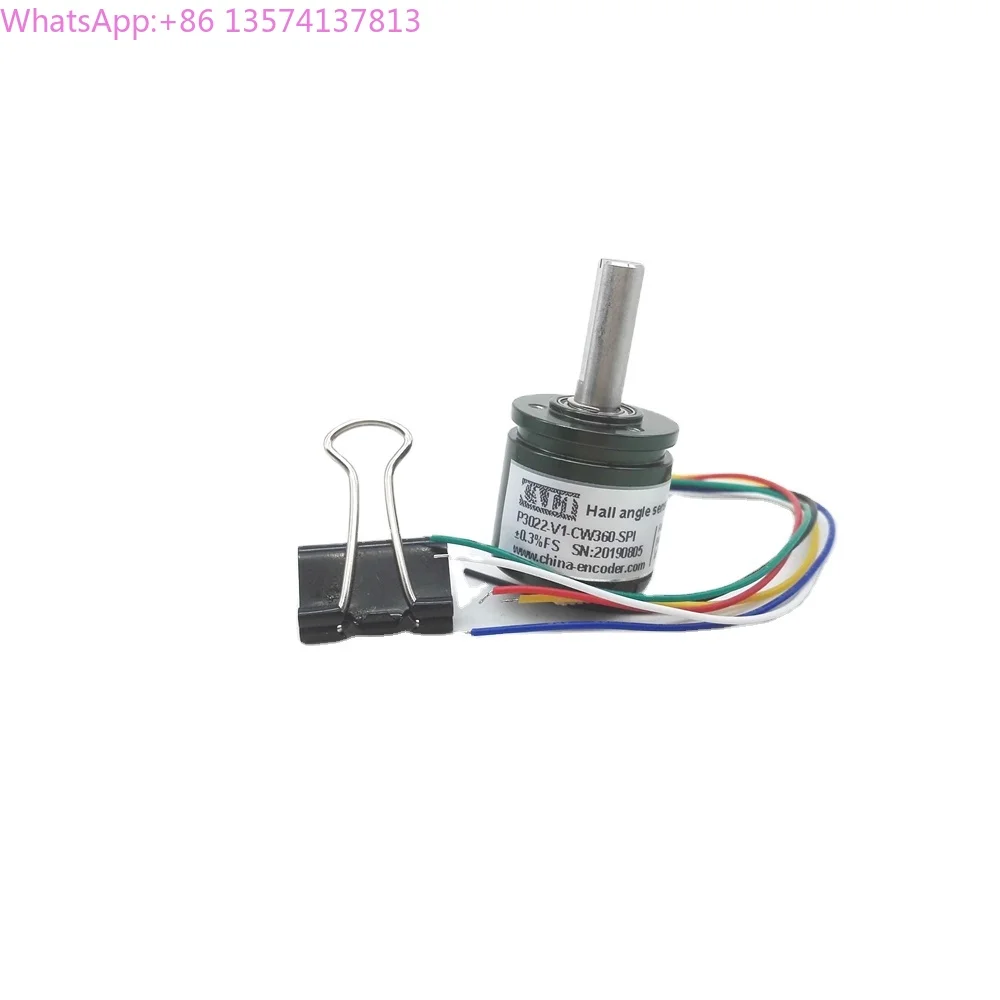 

Mini Hall Effect Rotary Encoder 360 Degrees 12bit Angle Sensor P3022-V1-CW360-SPI