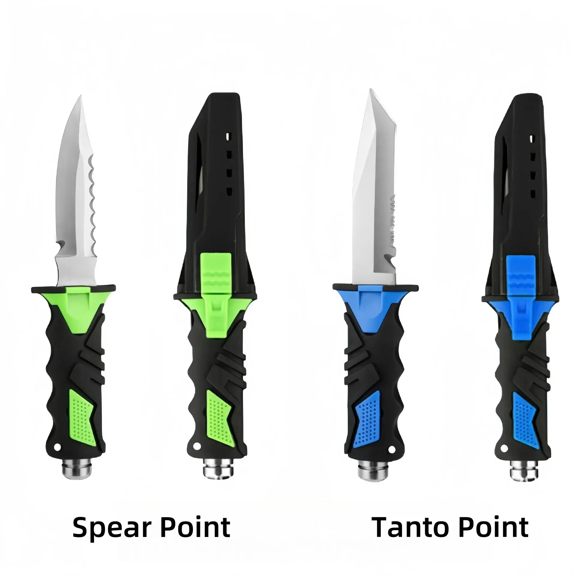 سكين غوص للإنقاذ من Fire Brigade، قاطع شبكي بحبل بحزام الساق مع كسارة زجاجية، معدات صيد الأسماك في الهواء الطلق #4