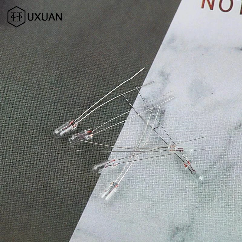 

10pcs/lot Miniature 0.07A 3mm 4mm 5mm 3V/6V/9V/12V/24V Mini Lamp Light Bulb Edison Incandescent Filament Rice