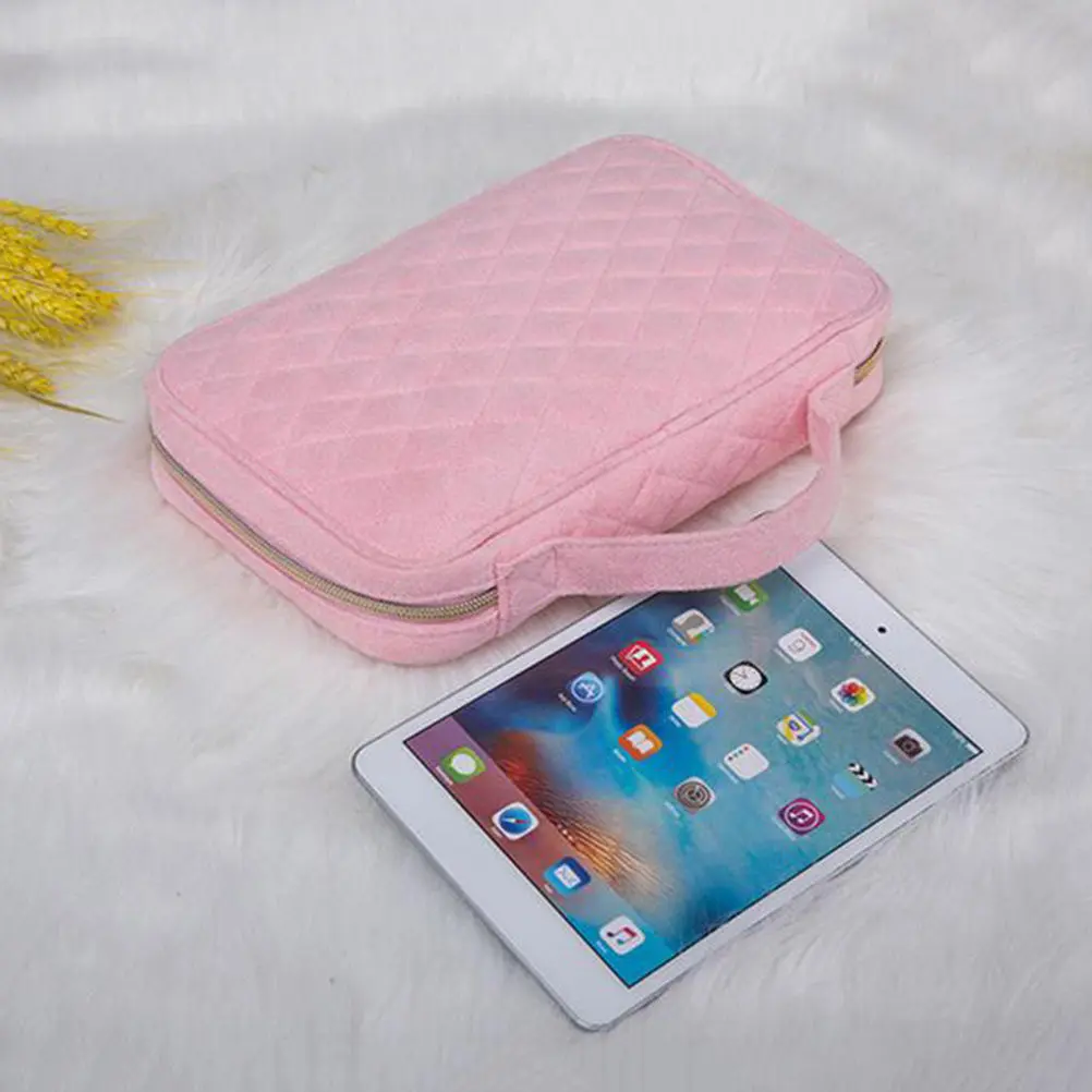 Stylish Jewelry Bag Travel Friendly Compact Storage Case for All Jewelry Types Dust Protection Scratch Free Organizer Pink