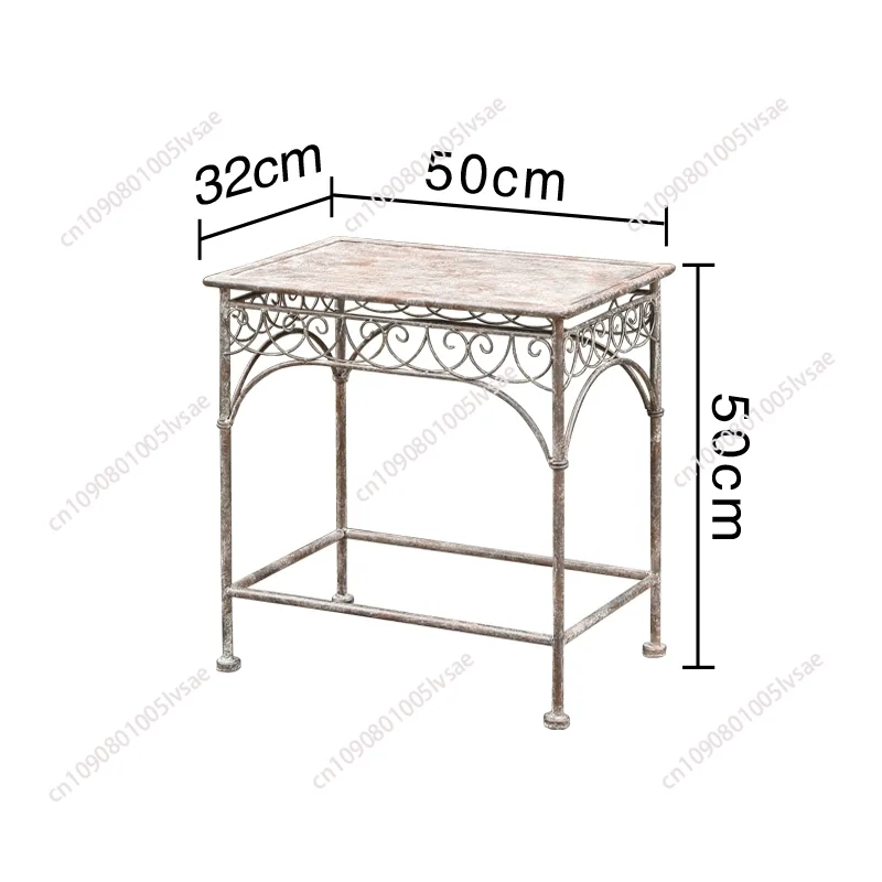 

European Style Iron Flowerpot Stand Make Old Flower Rack Garden Courtyard Outdoor Balcony Groceries Shelf, Terrace Plant Shelves