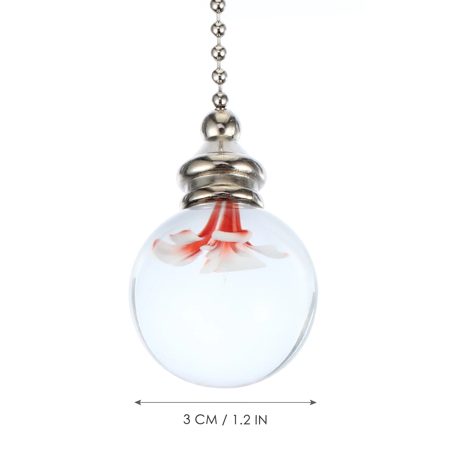 

White Crystal Pull Beautiful Hanging Pendant European Style Light Chain Decorative Lamp Pendants Ceiling Fan Chain Home Decor