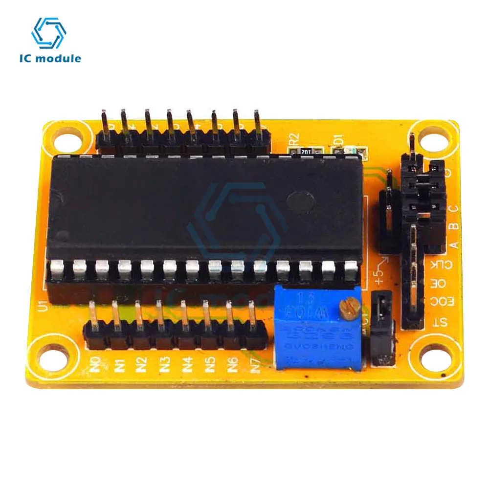 ADC0809 module 8-bit/8-way parallel AD conversion module circuit single-chip analog-to-digital conversion