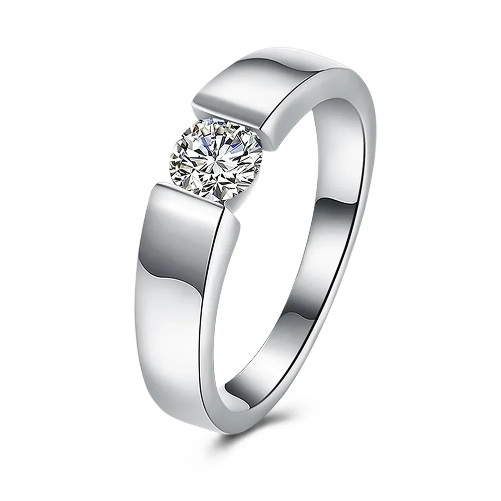 

Luxury Designer 925 Sterling Silver Crystal Rings Size 7/8/9 Fashion Party Gifts Wedding Accessories Jewelry