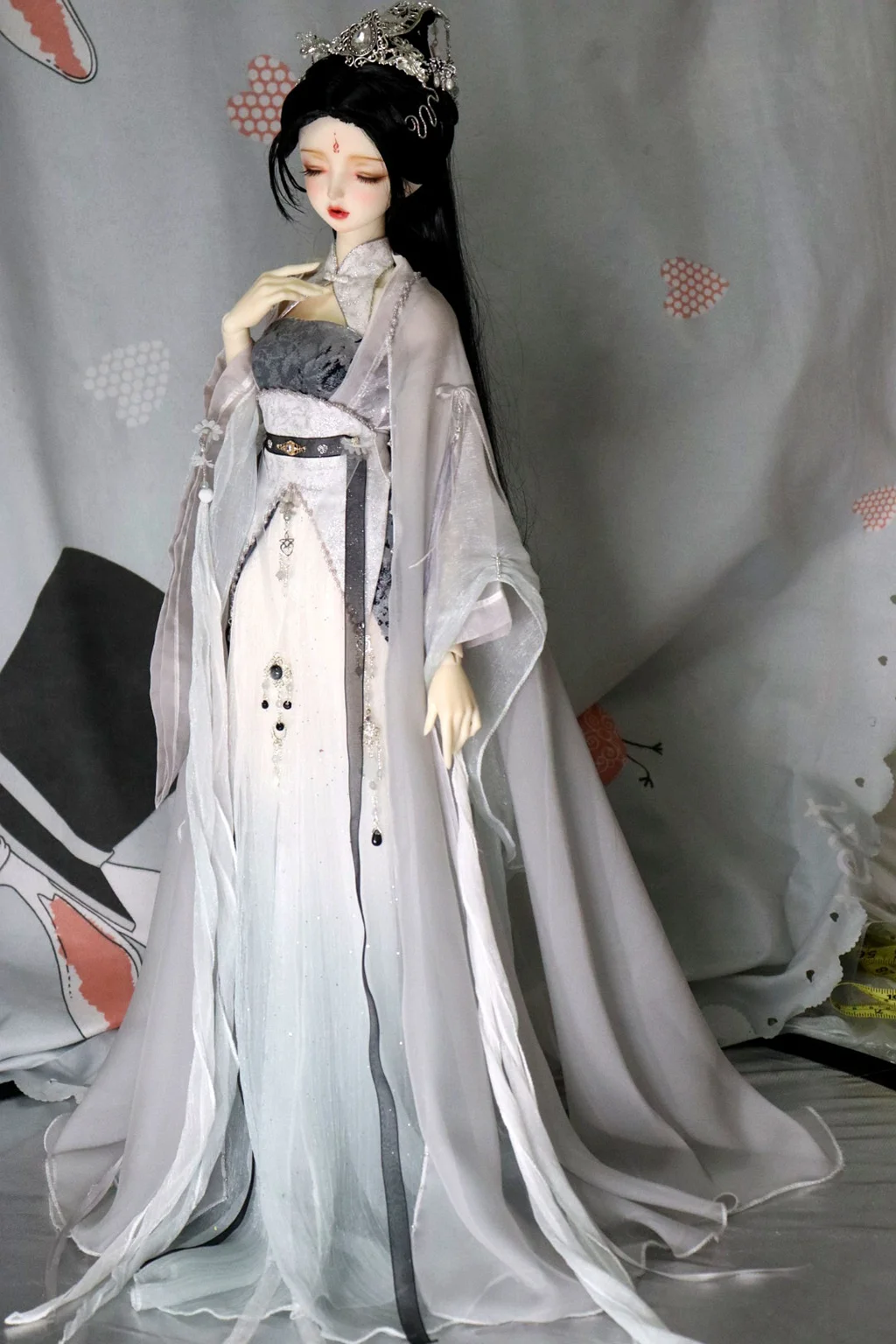 1/4 1/3 Scale BJD Clothes Ancient Costume Chinese Hanfu Fairy Dress Outfit For BJD/SD MSD SD13 Big Girl Doll Accessories A1267