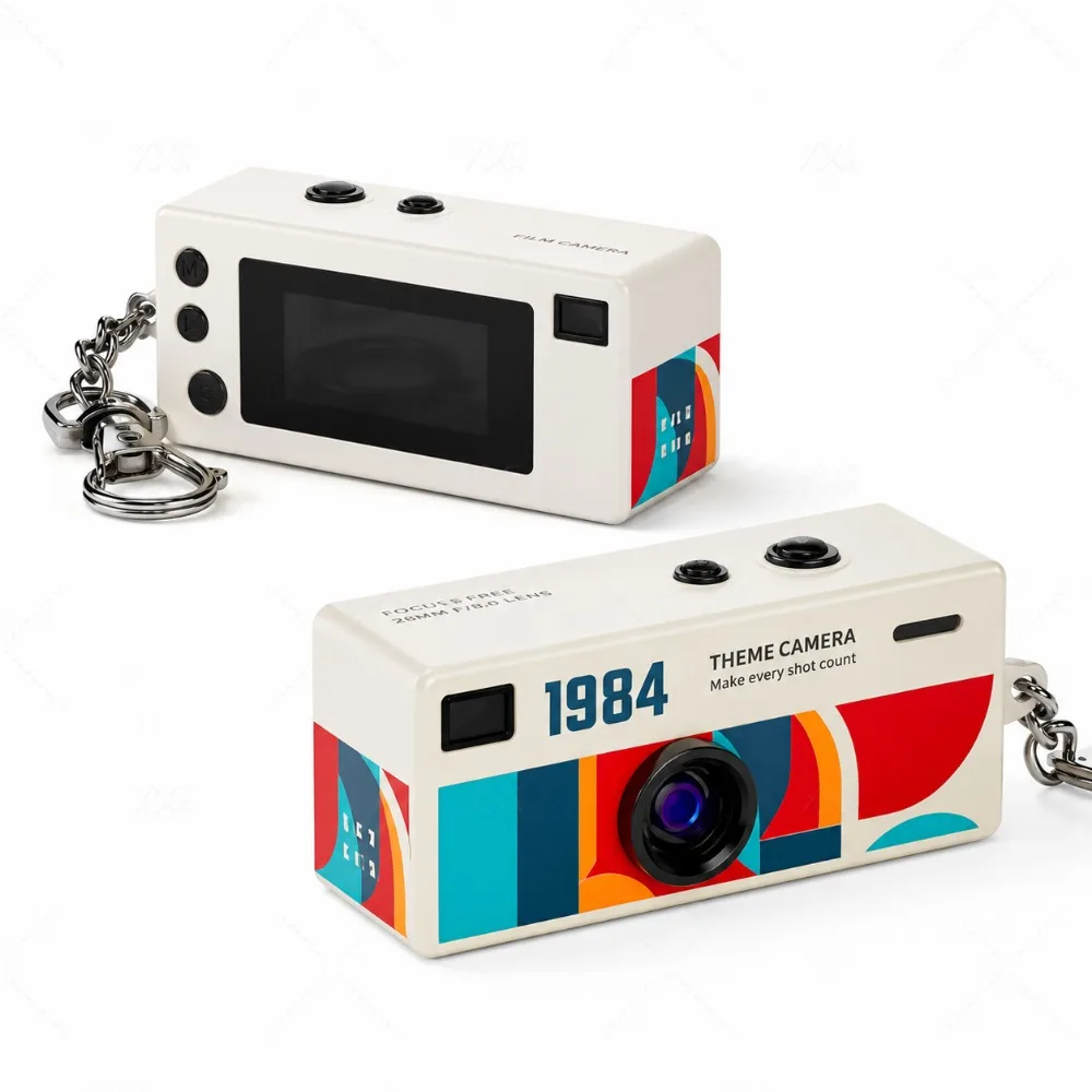 Image of Neue Tragbare Mini-Daumenkamera Schlüsselanhänger-Camcorder 1080p Videorekorder mit Speicherkarten-Unterstützung und Eingebautem Blitz für Veranstaltungen