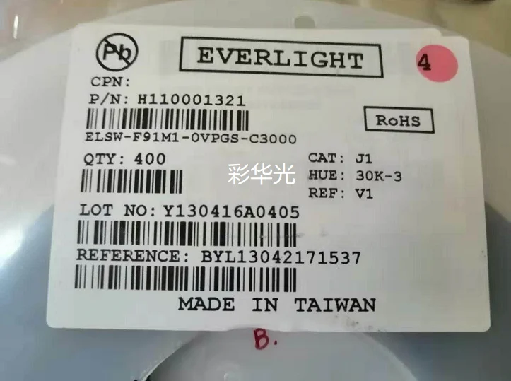 

20Pcs/ELSW-F91M1-0VPGS-C3000 Warm White 3535 High Power LED Beads