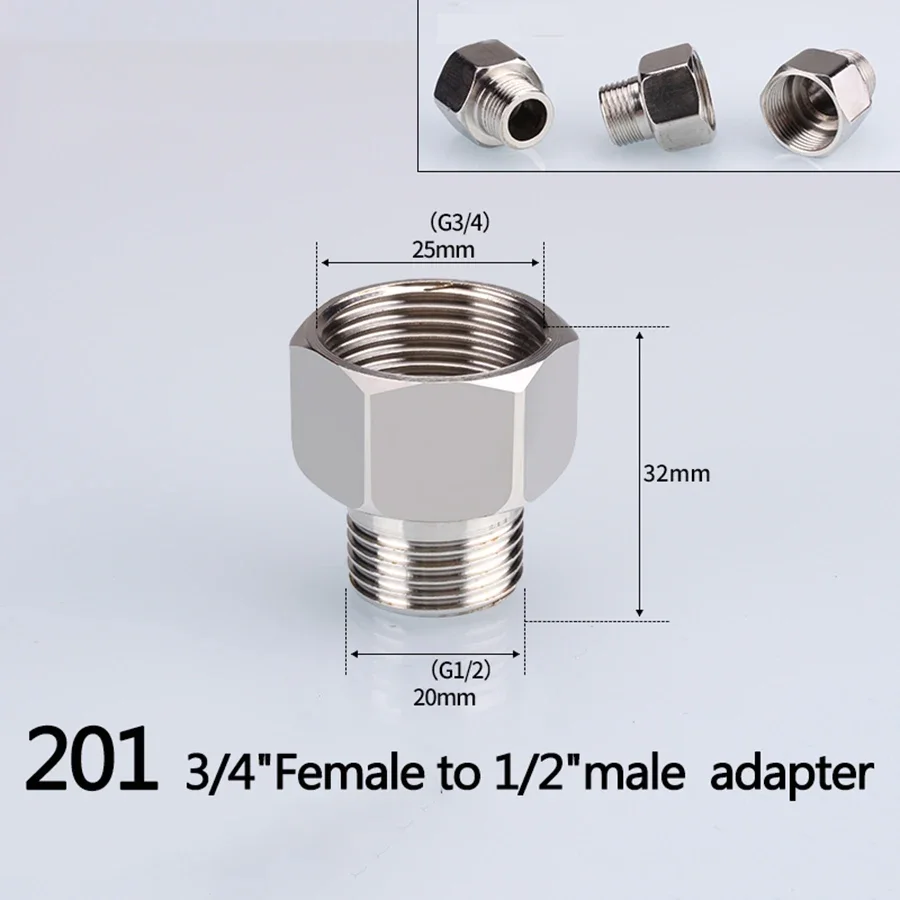 1/2" 3/4" BSP Female Male 201 Stainless Steel Reducer Bushing Tee Elbow Nipple Adapter Connector Coupler Plumbing Pipe Fitting