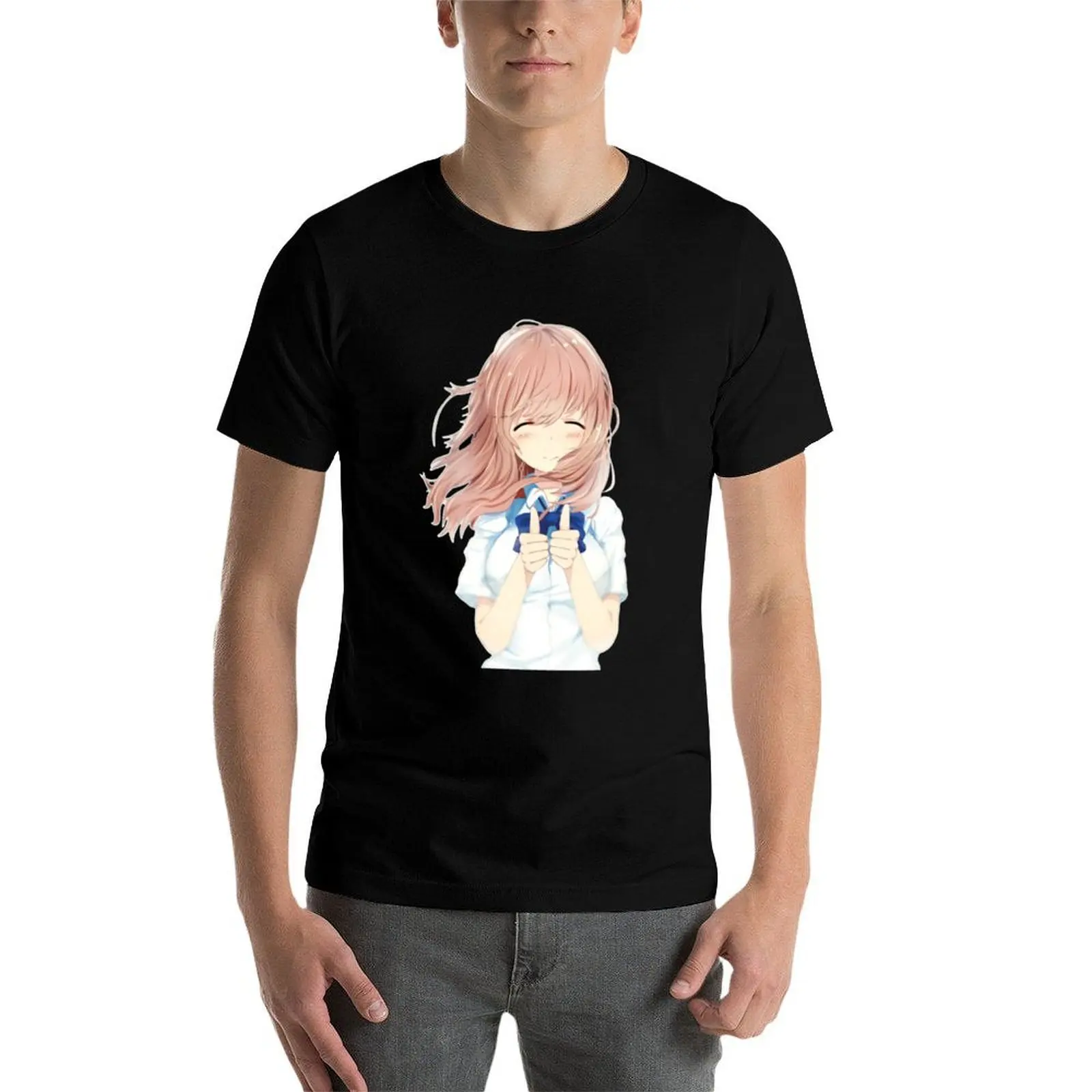 

Nishimiya Shouko T-Shirt t shirt for man 100 percent cotton t shirts for man pack cotton T-Shirt