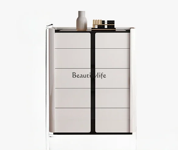 

3Modern light luxury storage cabinet, storage eight buckets, high and low makeup jewelry box, Nakajima Tai