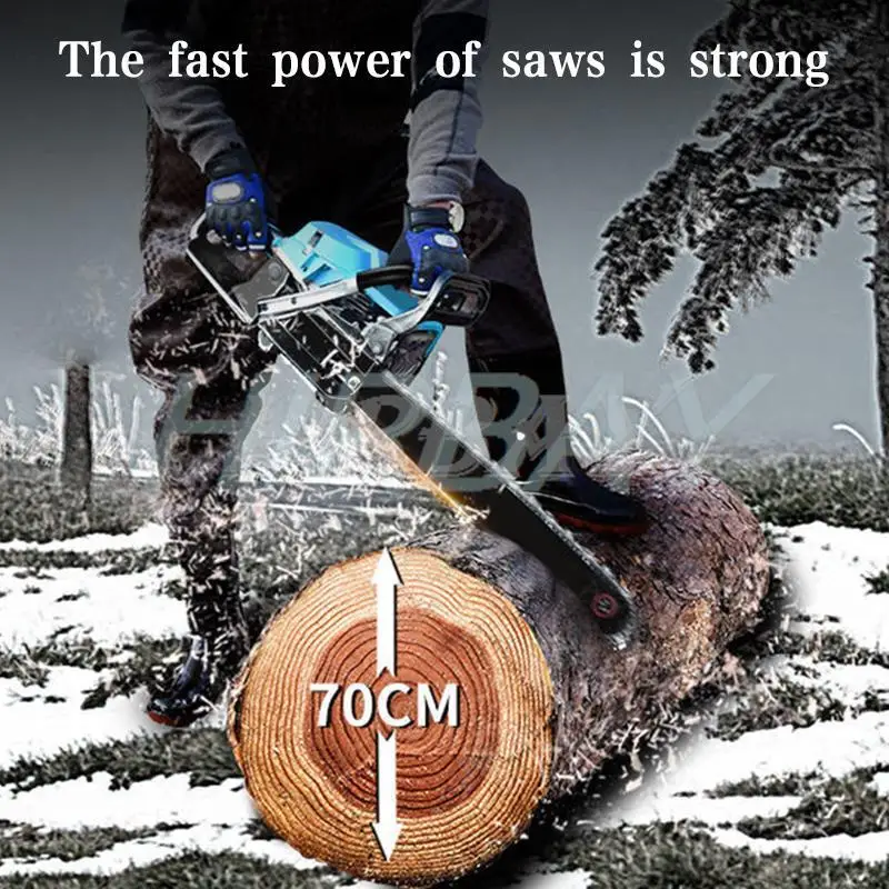 Chainsaw Gasoline saw 9.9KW/8.6KW High-power Saw Petrol Chainsaw Wood Cutting Household Hand Tools Fuel-saving Cutting Machine