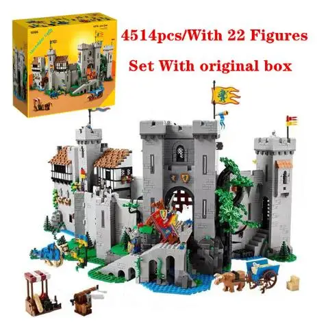 

With Original Box 4514 PCS Lion King Castle Building Blocks Bricks Education Kids Christmas Birthday Gifts Toy Compatible 10305