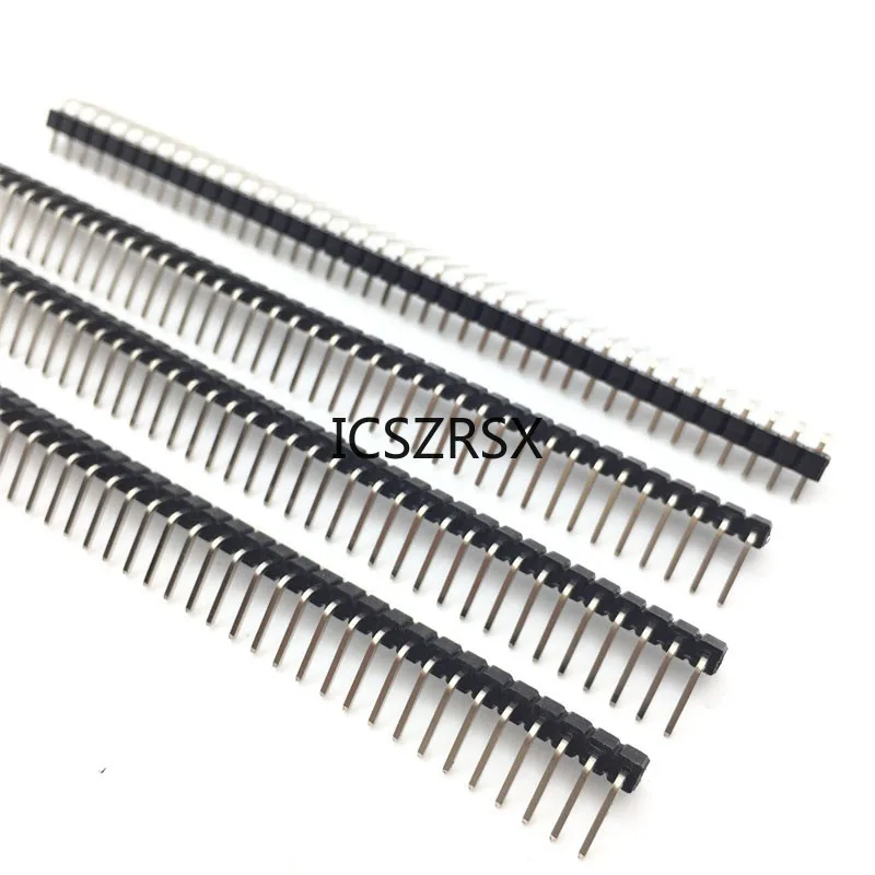 1x 40 Pin 2.54 mm Right Angle Single Row Pin Header Male 90 degrees Needle Connector