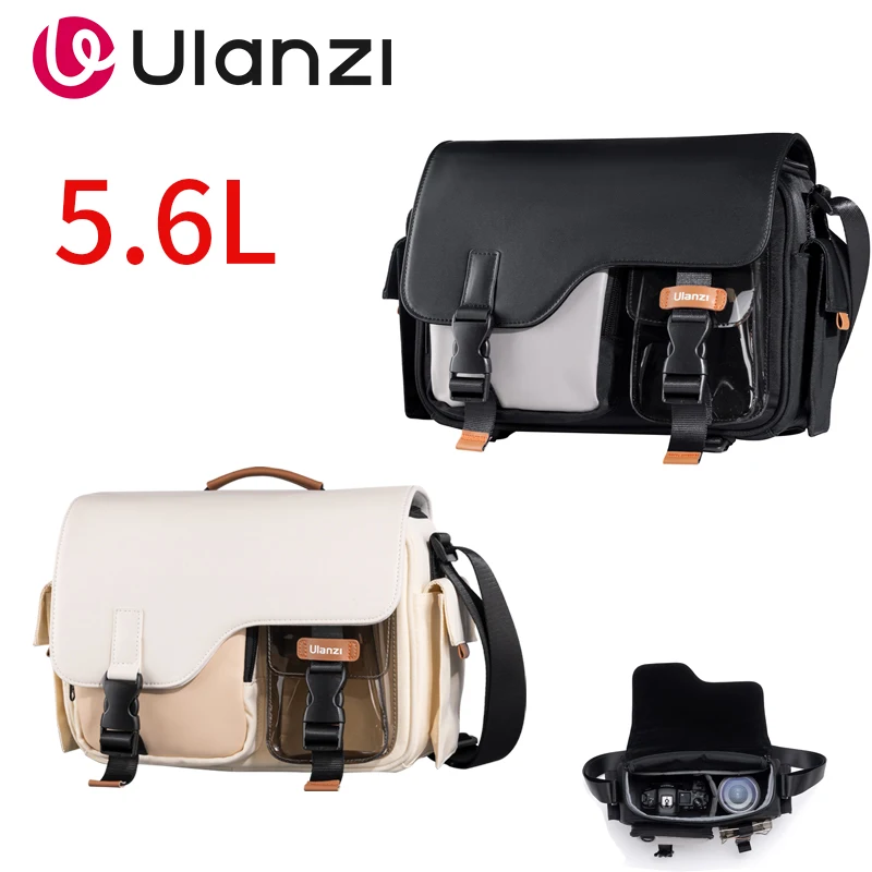 Ulanzi MS12 Camera Bag 5.6L Stretchable Adjustable Strap WIth Inner Compartment For Drones Lens DSLR Snoy Tablet Shoulder Pouch