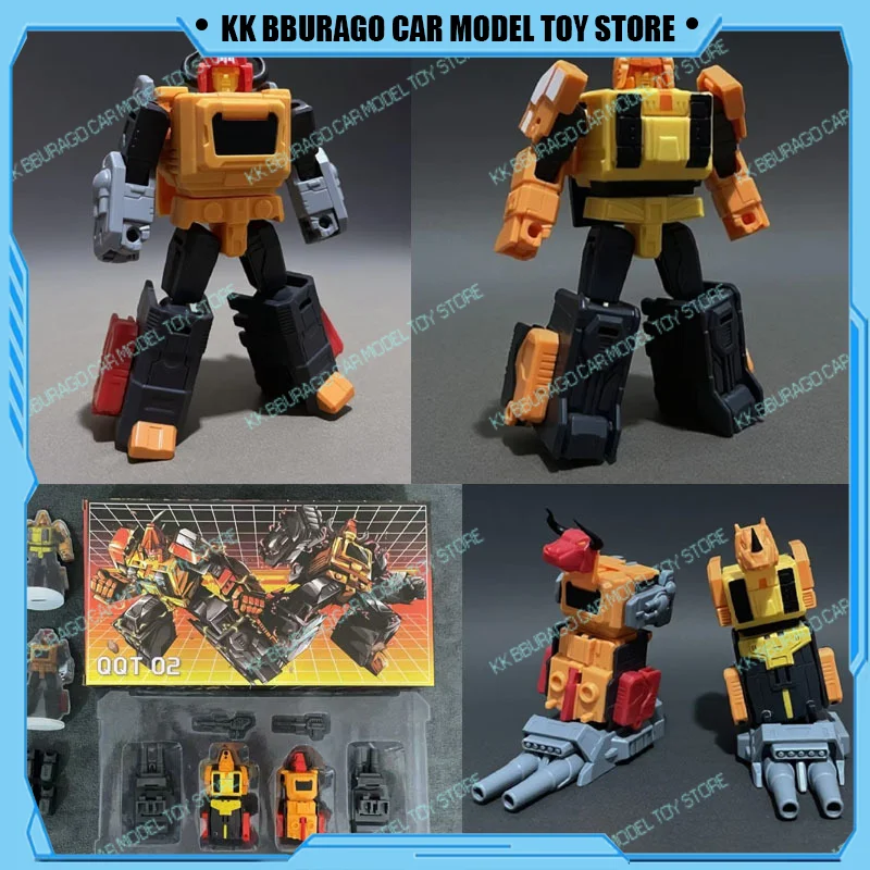 

【IN STOCK]】Transformation QQT Studio QQT-02 Action Figures Decepticons Predacons Headstrong Tantrum 2PCS/SET Action Figurines
