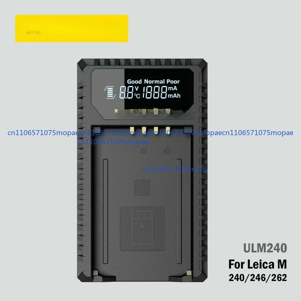 For Nitecore ULM240 USB Battery Charger for Leica BP-SCL2 Batteries (M240 Series)