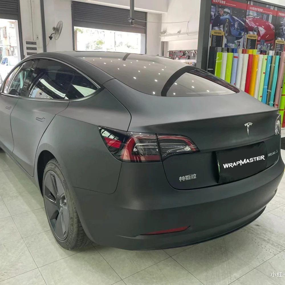 

PET liner Sanding Black Protection Film Ultral Matte Car Wrap Automotive Vinyl
