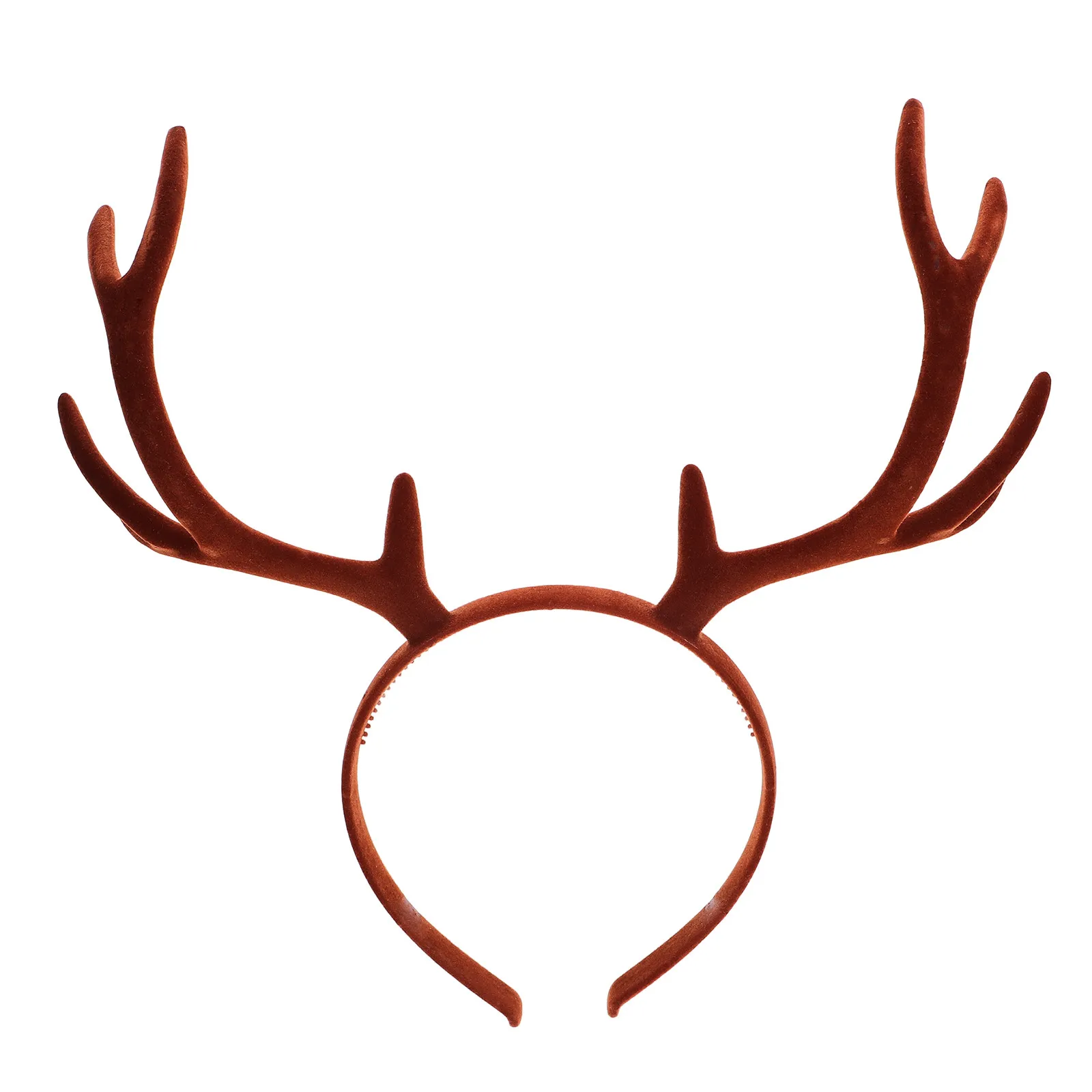 Reindeer Antler Headband Black PVC Lightweight Sturdy Christmas Elk Horn Hairband Unique Festival Headbands for Women Girls