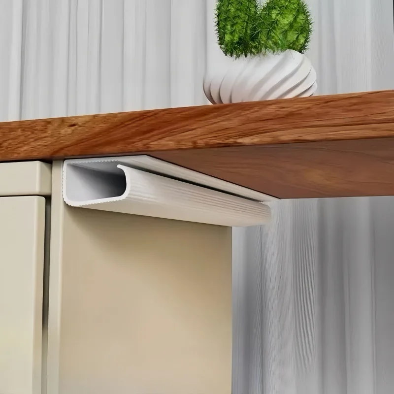 Desktop Undertable Cable Rack Anti-extrusion Floor Cord Cover Self-Adhesive Durable Extension Wiring Duct Cable Protector