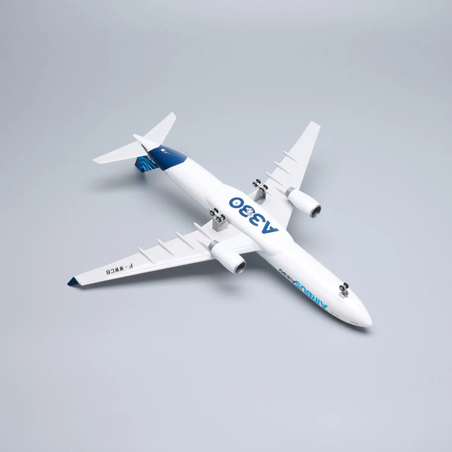 47cm Large Scale Prototype A330 Resin Diecast Airplane Model Kit with Stand for Adult Aviation Enthusiasts Gift or Plane Toy