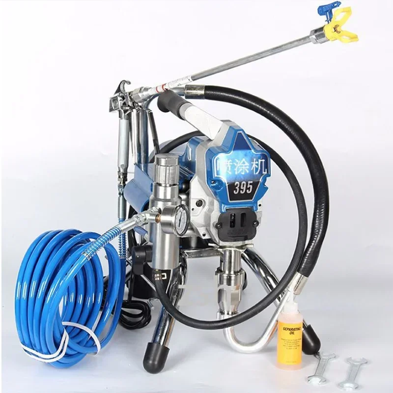 395 Electric High Pressure Airless Spraying Machine Lacquer Coating Feed Oil Paint Sprayer Inside And Outside Major Tools 220V