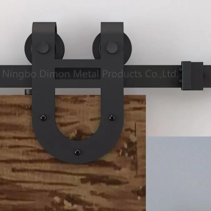 Dimon Customized America Style Sliding Woode Door Hardware With Damper Kits DM-SDU 7203 With Soft Closing