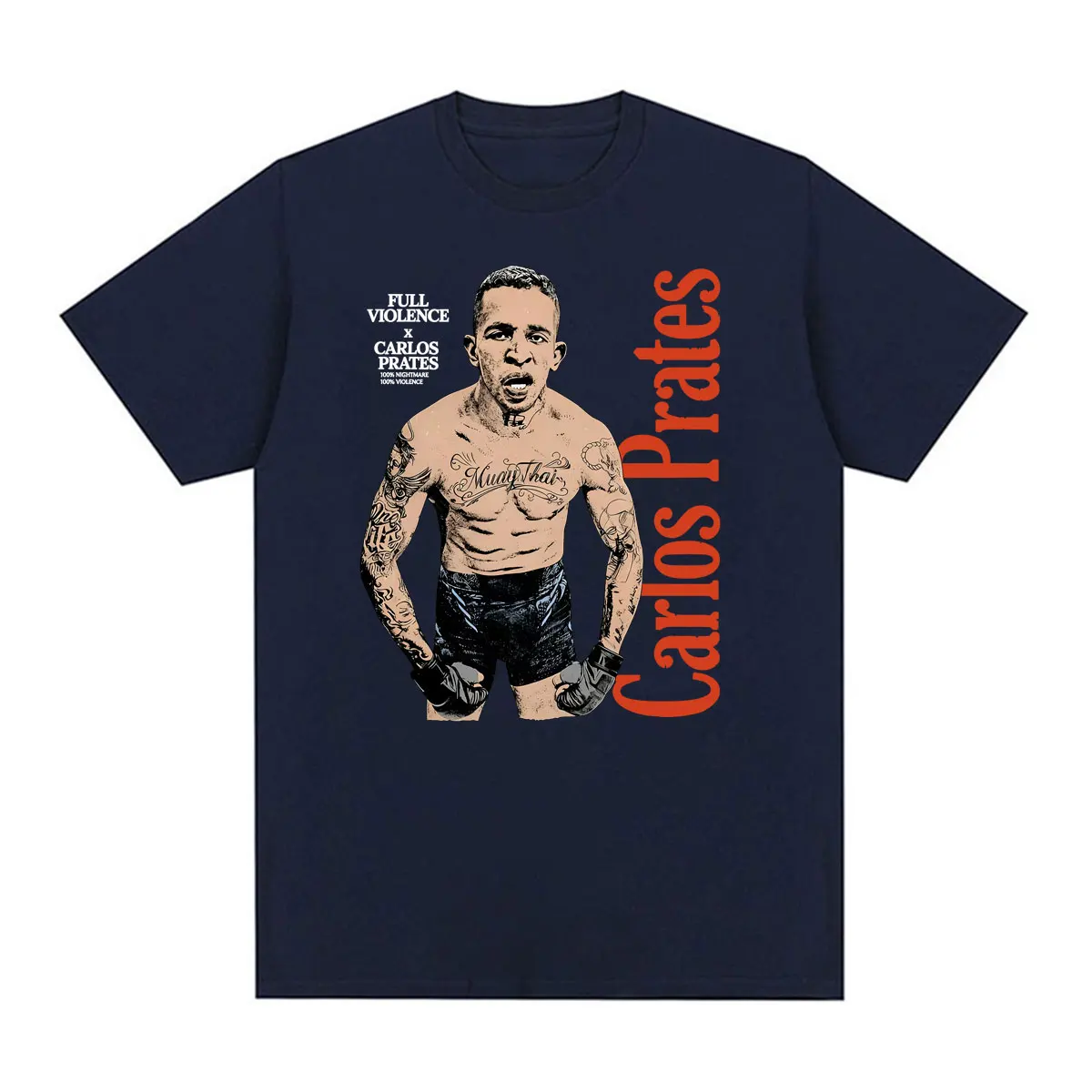 Full Violence Carlos Prates The Smoker Merch T-shirts for Men Women Harajuku Gothic Retro T Shirt 100% Cotton Oversized T Shirts