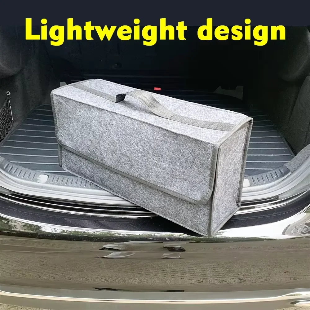 Large Anti Slip Compartment Boot Storage Organizer Tool Car Storage Bag Car Trunk Organizer Soft Felt Storage Box Accessories