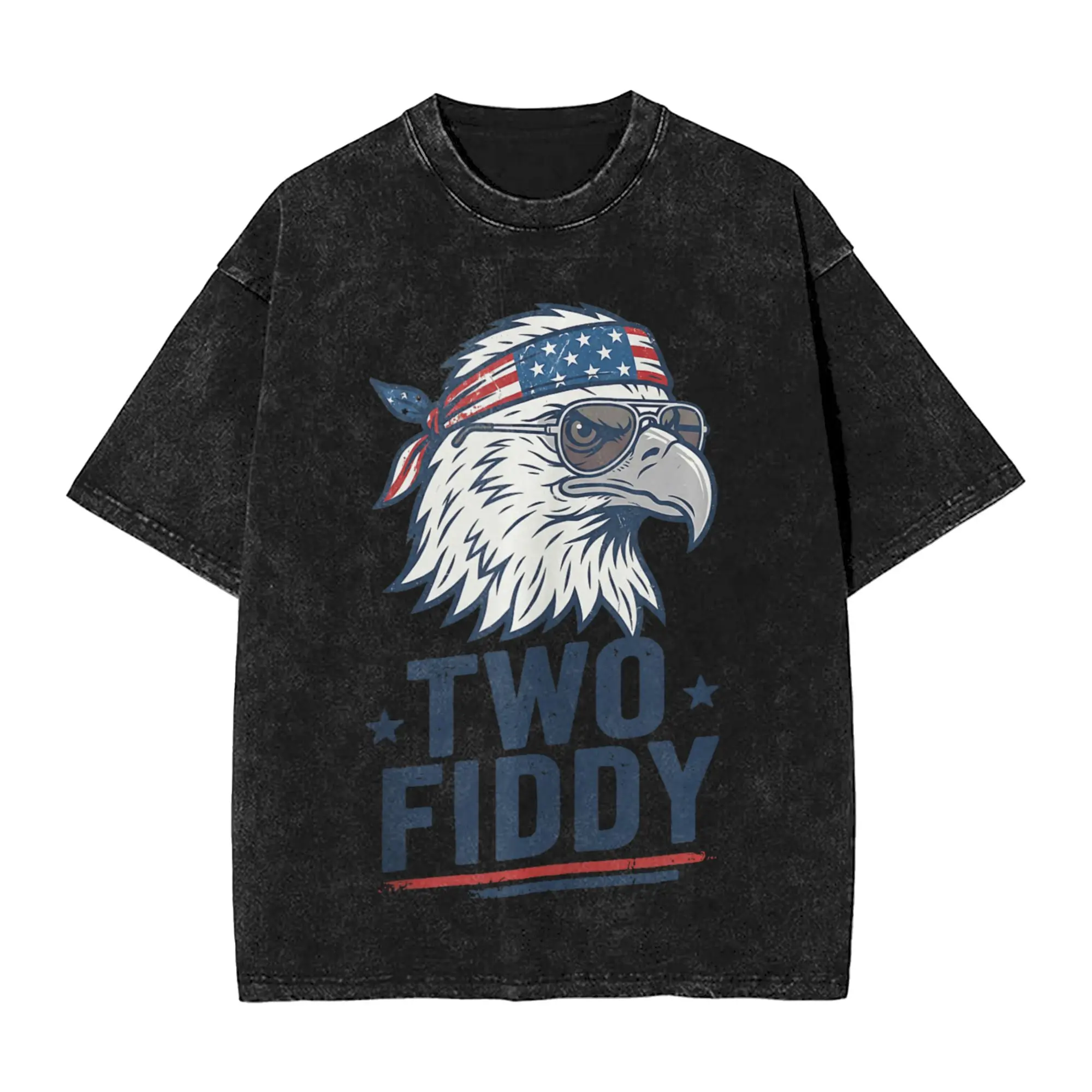 Funny 1776 2026 USA Flag 250th Patriotic Eagle Humor Two Fiddy T-Shirts Men Cotton T Shirts  Short Sleeve Tee Shirt Gift Clothes