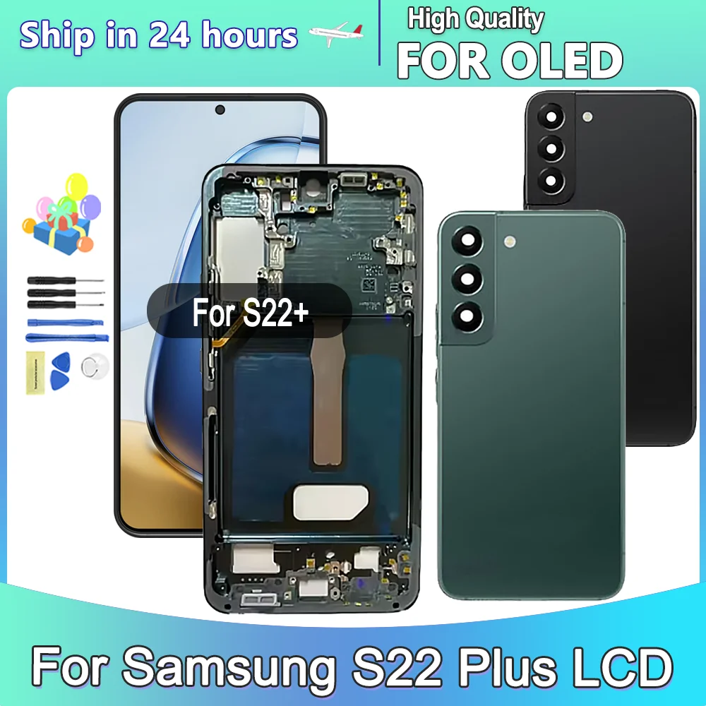 OLED For Samsung Galaxy S22 Plus SM-S906U S906E S906BN LCD Display Touch Screen Digitizer Assembly Replacement