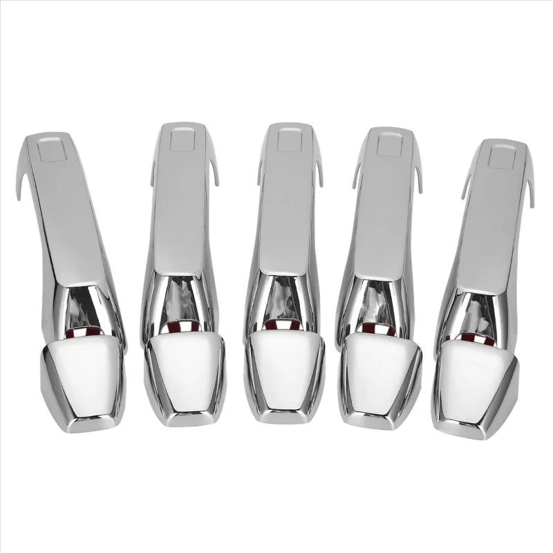 

X-T 5PCS Car Front & Rear Door Handle Cover Trim for Hummer H3 H3T 2006-2010 Exterior Door Chrome Handle Bezel